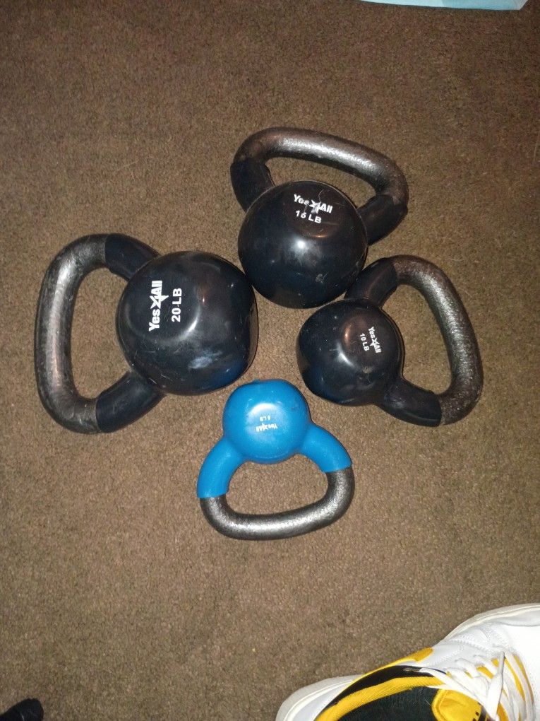 Kettlebells 20,15,10,5,