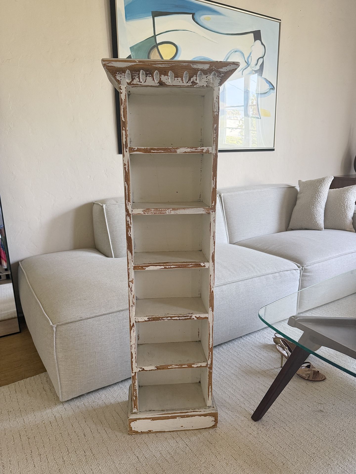 Vintage Distressed/Shabby Chic Wood Shelf