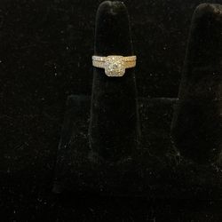 14k Engagement Ring Set 40495-1