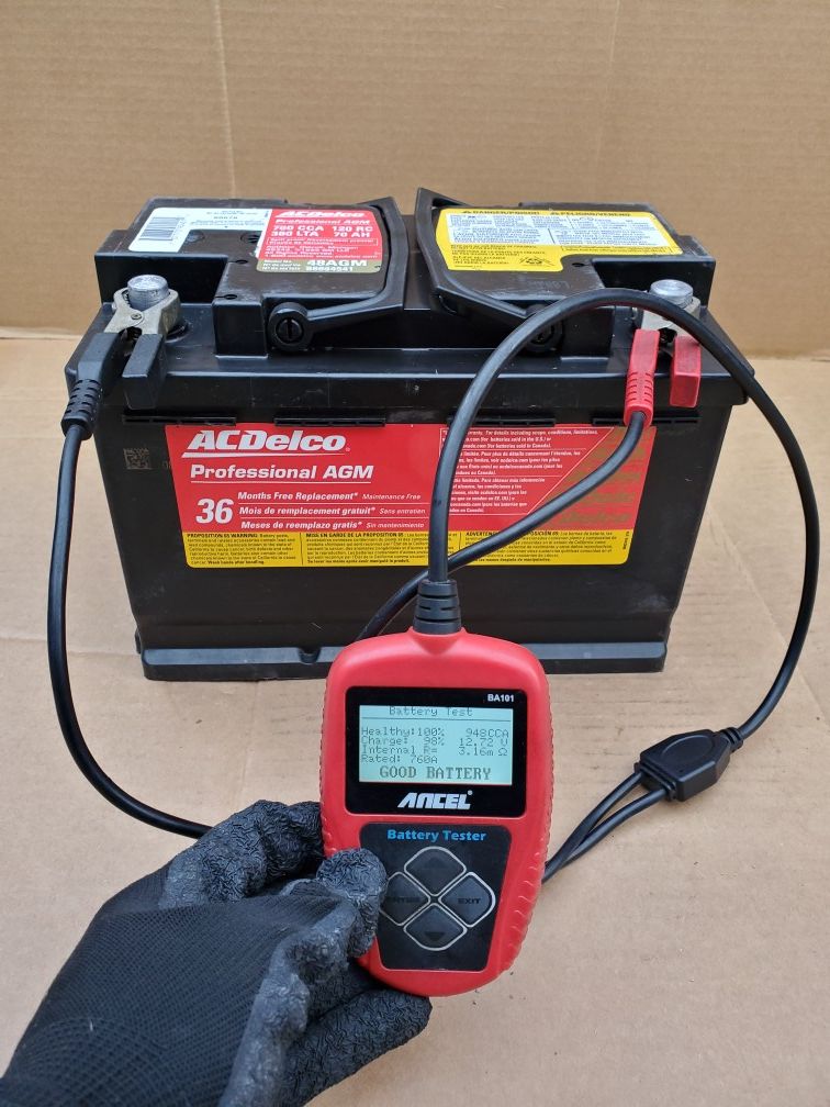 AGM Car Battery Group Size 48/H6 ACDelco 2018 80 With Core Exchange for Sale in Lynwood, CA