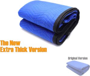 72x80 12PCs Extra Thick Furniture Moving Packing Blanket For Shipping Furniture Pads ET-HOME004-A-BLUE