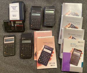 Vintage HP Calculators, Hp-32s,hp-32sii,hp17b, Hp-10B Plus Extras