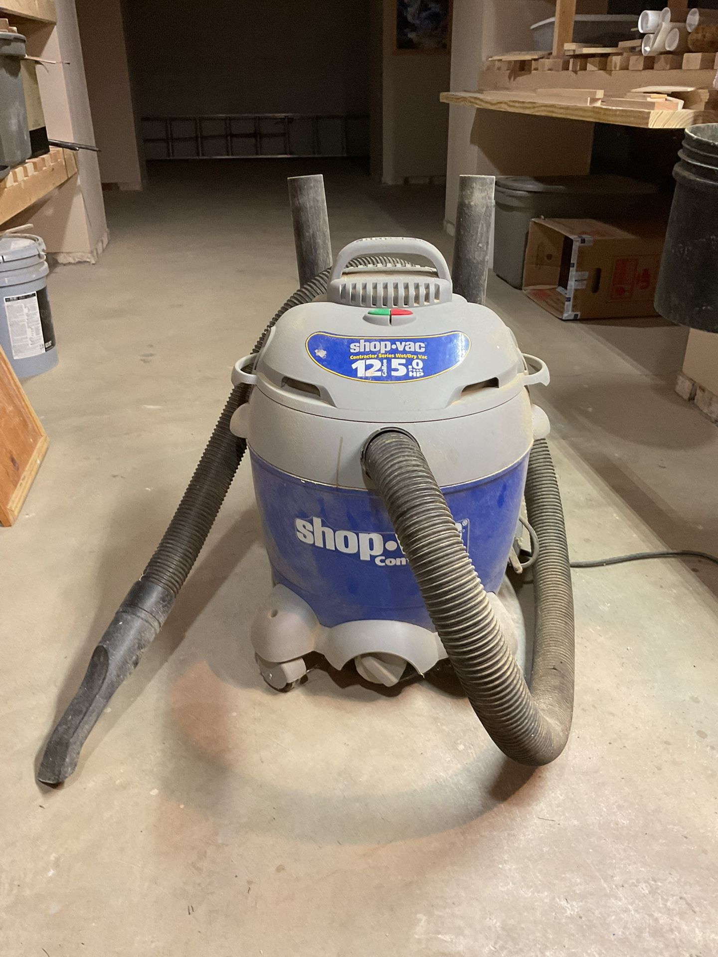 Shopvac 12 gal 5hp contractor wet/dry vac