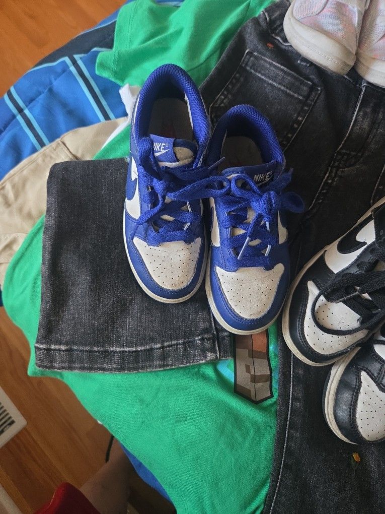 Kids Dunks Blue/white Black /white
