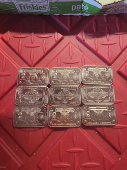 Collectible Coins Copper Bars