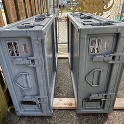 Rare 1980’s Hardigg Style Metal Shipping Containers