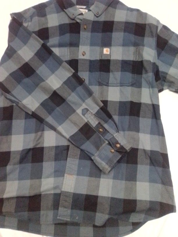Men's Carhartt Dark Blue Long Sleeve Shirt