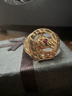 14K Horseshoe Ring