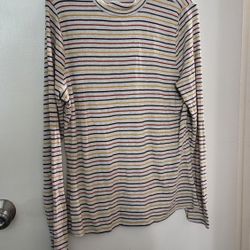 Striped Long Sleeve Top Xl