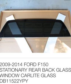 2009-2014 F-150 rear stationary window.