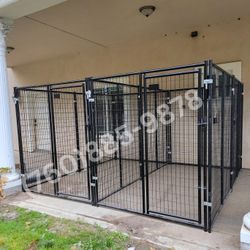 10x10x6 Extra Large Heavy Duty Dog Kennel Cage With 2 Stalls (NEW)
