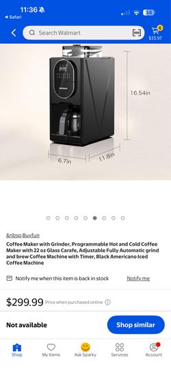Roybar grind and brew coffee maker