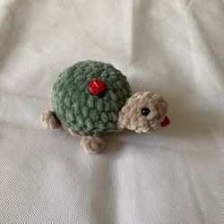 Handmade Amigurumi Crochet Stuffed Turtle Toy