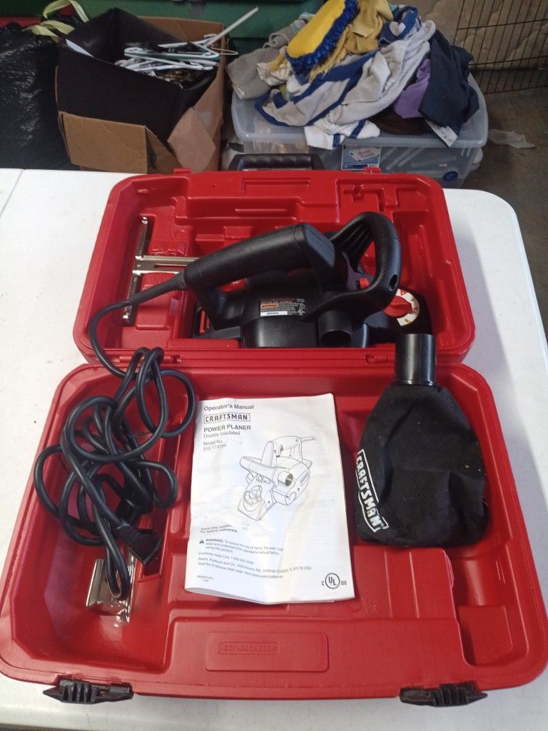 Craftsman Power Planer Double Insulated