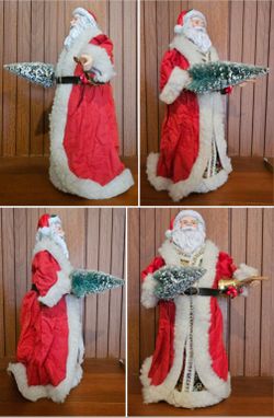 🎅 Large Santa Claus Figurine – 11" Tall, Holiday Display Piece