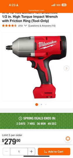 1/2 in. High Torque Impact Wrench