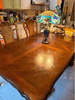 Free solid wood table with 6 chairs