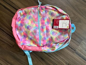 Colorful Geometric Print Kids Backpack