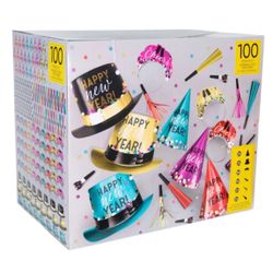 Amscan Party New Year’s Eve for 100 Guests Multicolor 200 Piece Kit