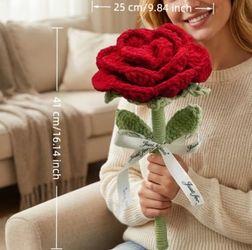 Handmade Crochet Rose