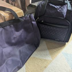 Matching Roller Bag/Suitcase And Tote