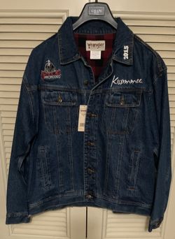 Wrangler Denim Jacket Rugged Wear Xl (national  Circuit Final Rodeo  Kissimmee Fl 2015