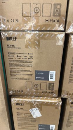 KEF LSX II LT HiFi Graphite Gray Monitor Speakers WiFi Bluetooth