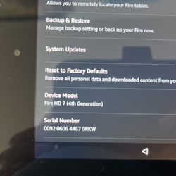 Kindle Fire HD7 (4th Gen)