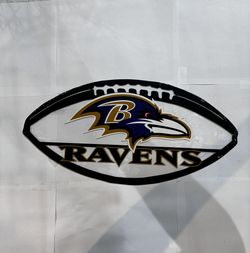 Ravens Football Colorful Metal Sign 9x18 18 Gauge Steel Wall Decor