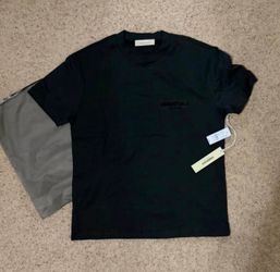 fear of god essential shirts - black stretch limo colorway