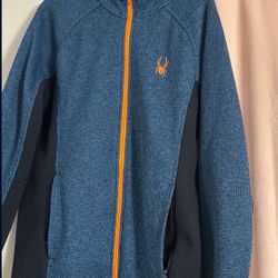 Spyder Men's Empire Fleece Full Zip Jacket with Pockets (Large)