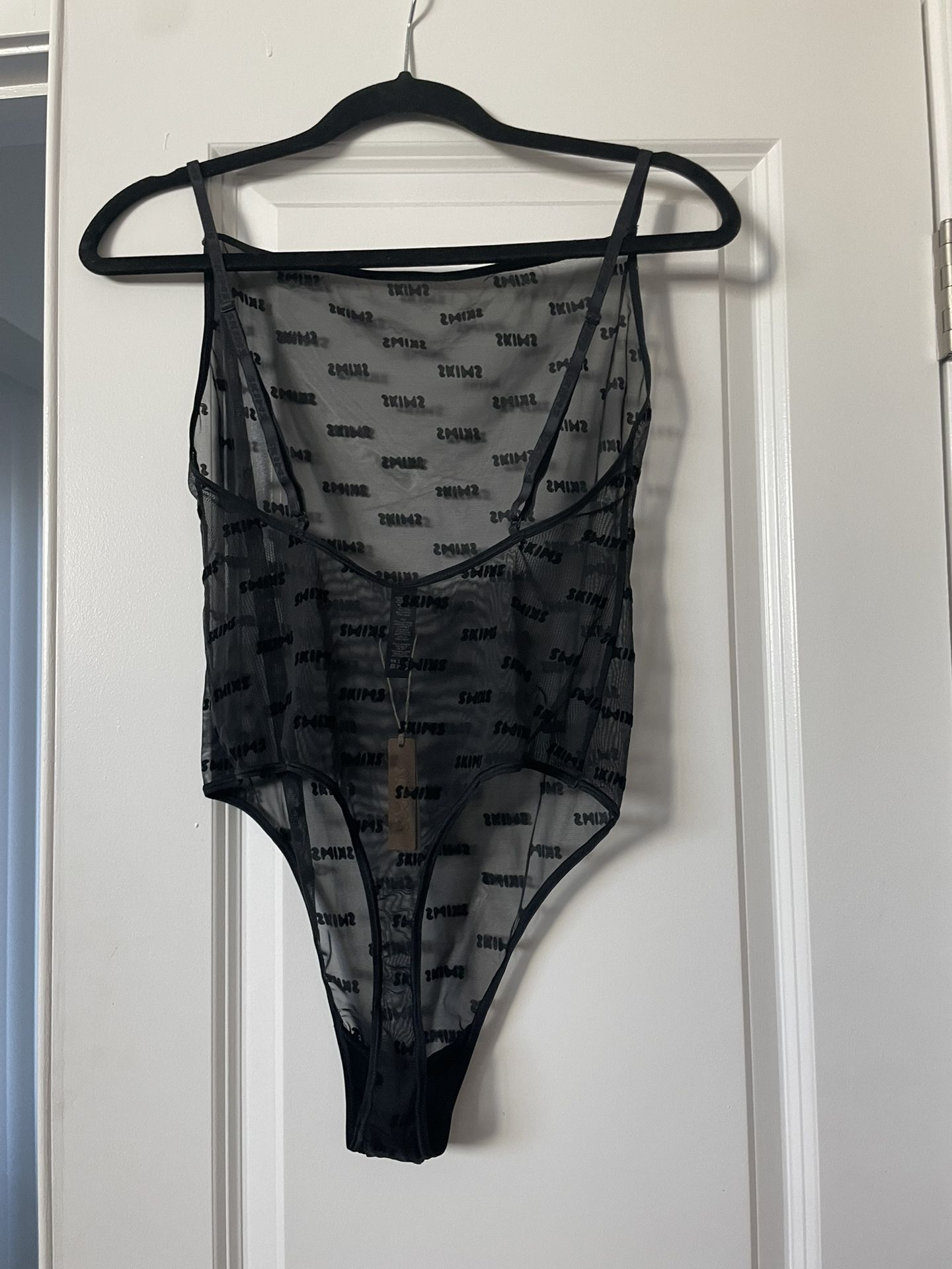 Skims Velvet logo sheer bodysuit 🔥