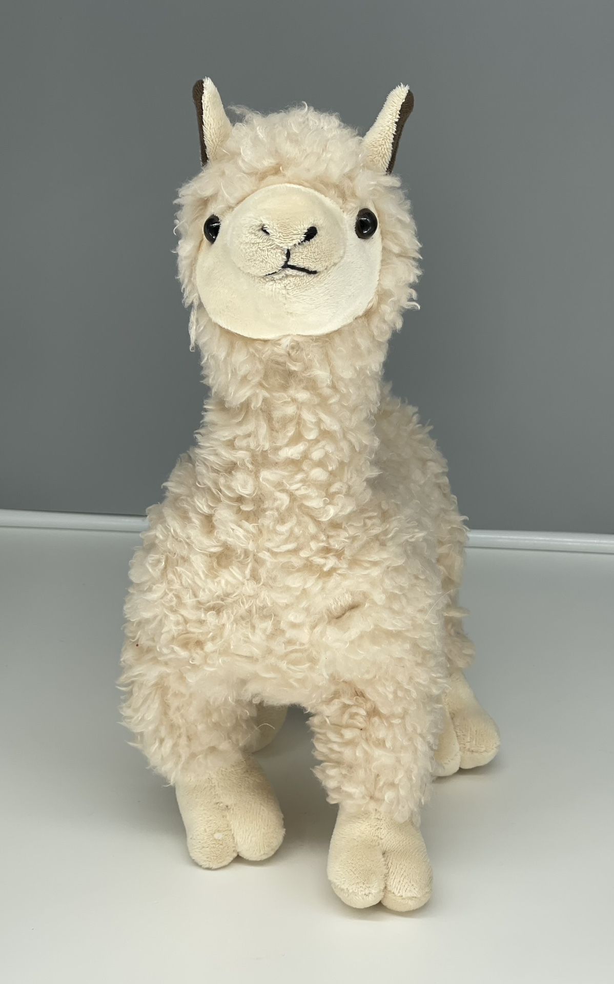 The Petting Zoo Alpaca Stuffed Animal Plushie, Gifts for Kids, Wild Onez Zoo Animals, Alpaca Plush Toy