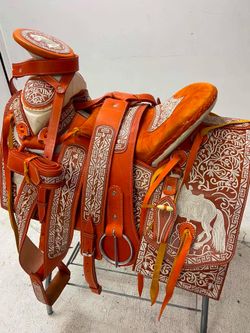 Montura charra bordada