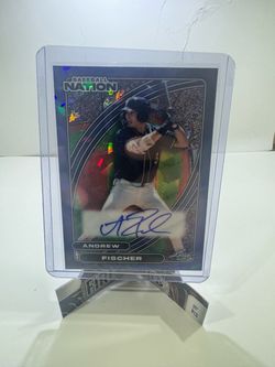 2026 Leaf Baseball Nation Andrew Fischer Autograph Card 1/10