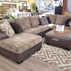 ■ASK DISCOUNT COUPON🎍 sofa Couch Loveseat Living room set sleeper recliner daybed futon ■ablone Chocolate Brown Raf Or Laf Sectional  