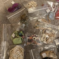 Bracelets. Necklaces, Pins