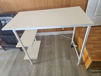 Small white desk
