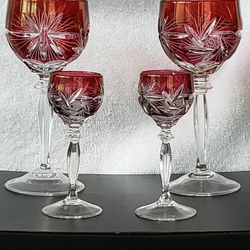 Crystal Wine & Cordial Glasses