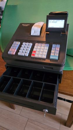 Cash register SHARP XE-A23S Working