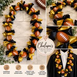 🏈 Custom Handmade Sports Leis! 🏅