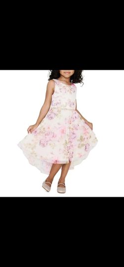 RARE EDITIONS Toddler/Little Girls Floral Hi-Low Dress