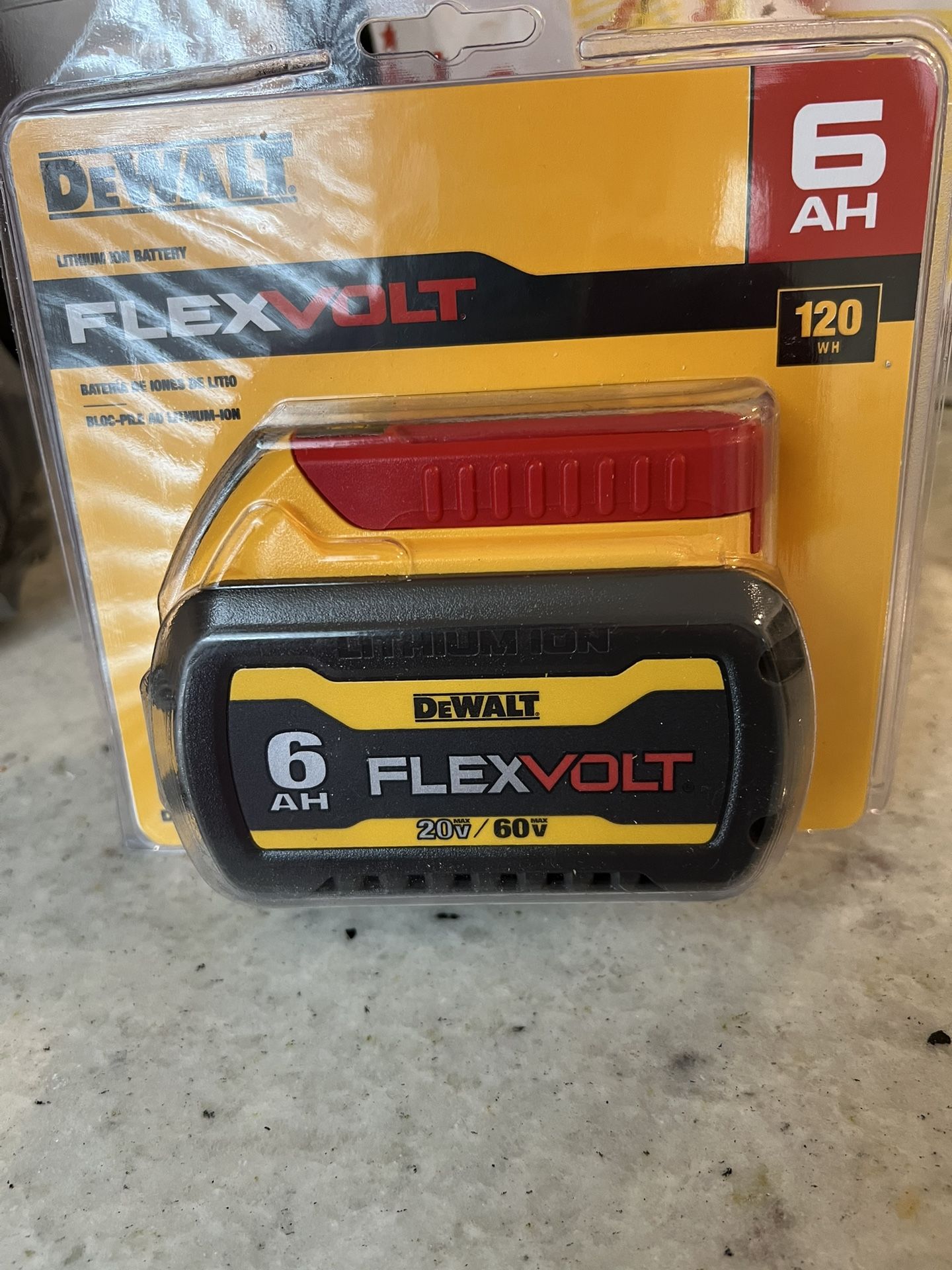 Dewalt Flexvolt 6ah Battery 20v/60v