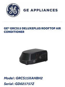 GE® GRCS15 DELUXEPLUS ROOFTOP AC