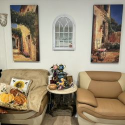 genuine leather armchair