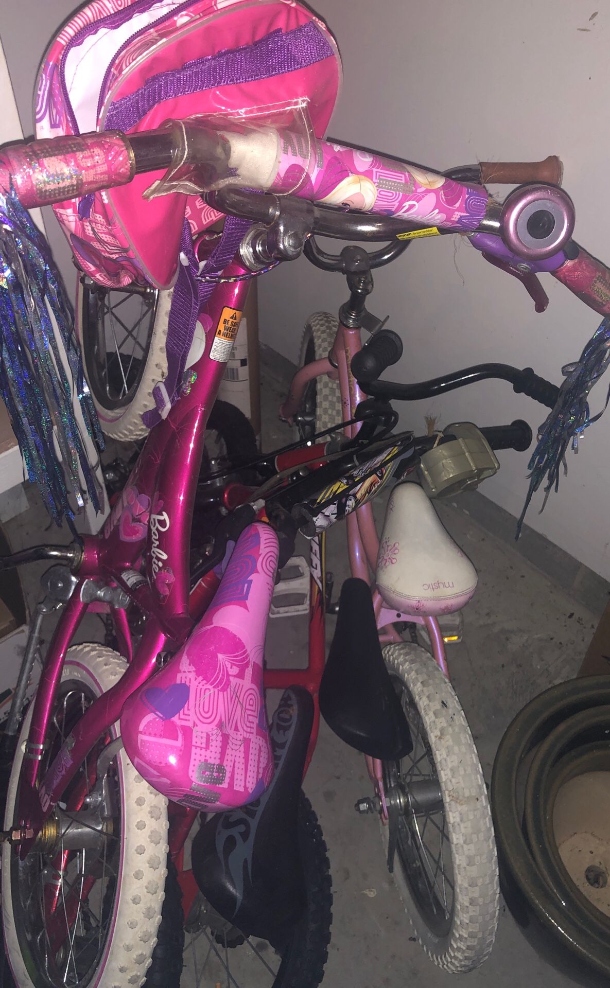 Trek, Barbie, hot wheels, huffy kids bicycle
