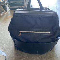 Beis Diaper Bag (black) WITH Beis Stroller Caddy 