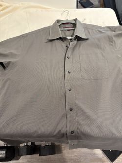 Men’s Nordstrom grey dress shirt 17.5 by 35