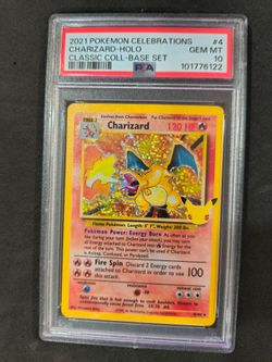 Charizard PSA 10 Celebrations Pokemon Cards