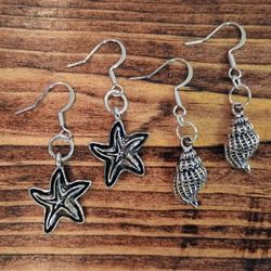 Mermaid And Sea Themed Earrings